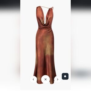 Micas Satin Maxi Dress NWT